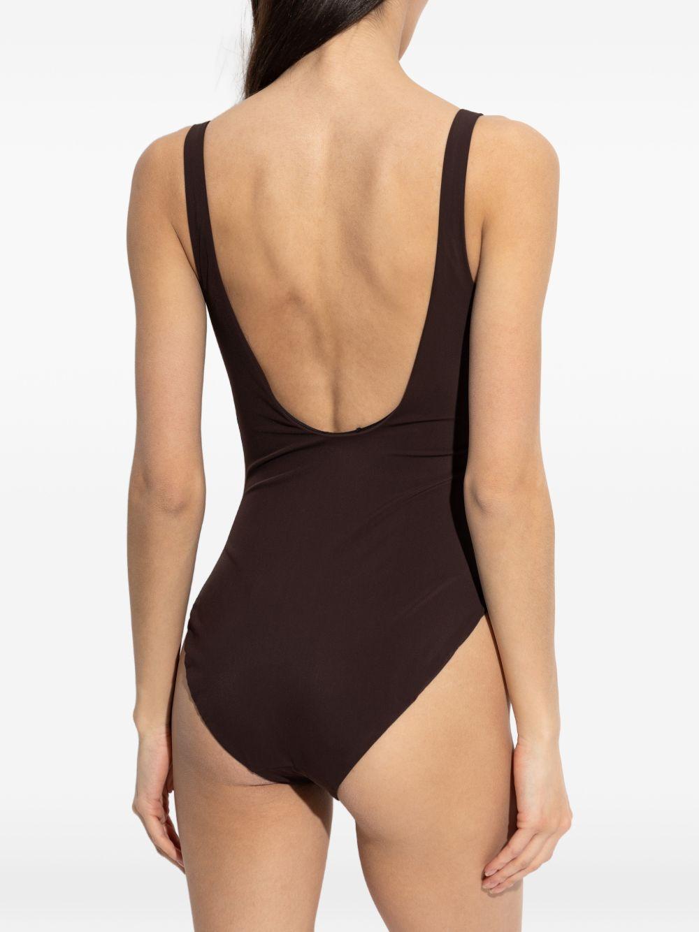 TORY BURCH Costume intero nero con scollo sulla schiena 