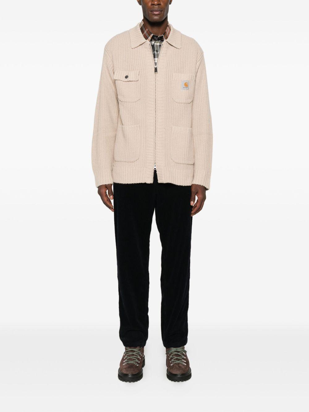 CARHARTT WIP Pantaloni 'Single Knee' a coste in velluto nero 