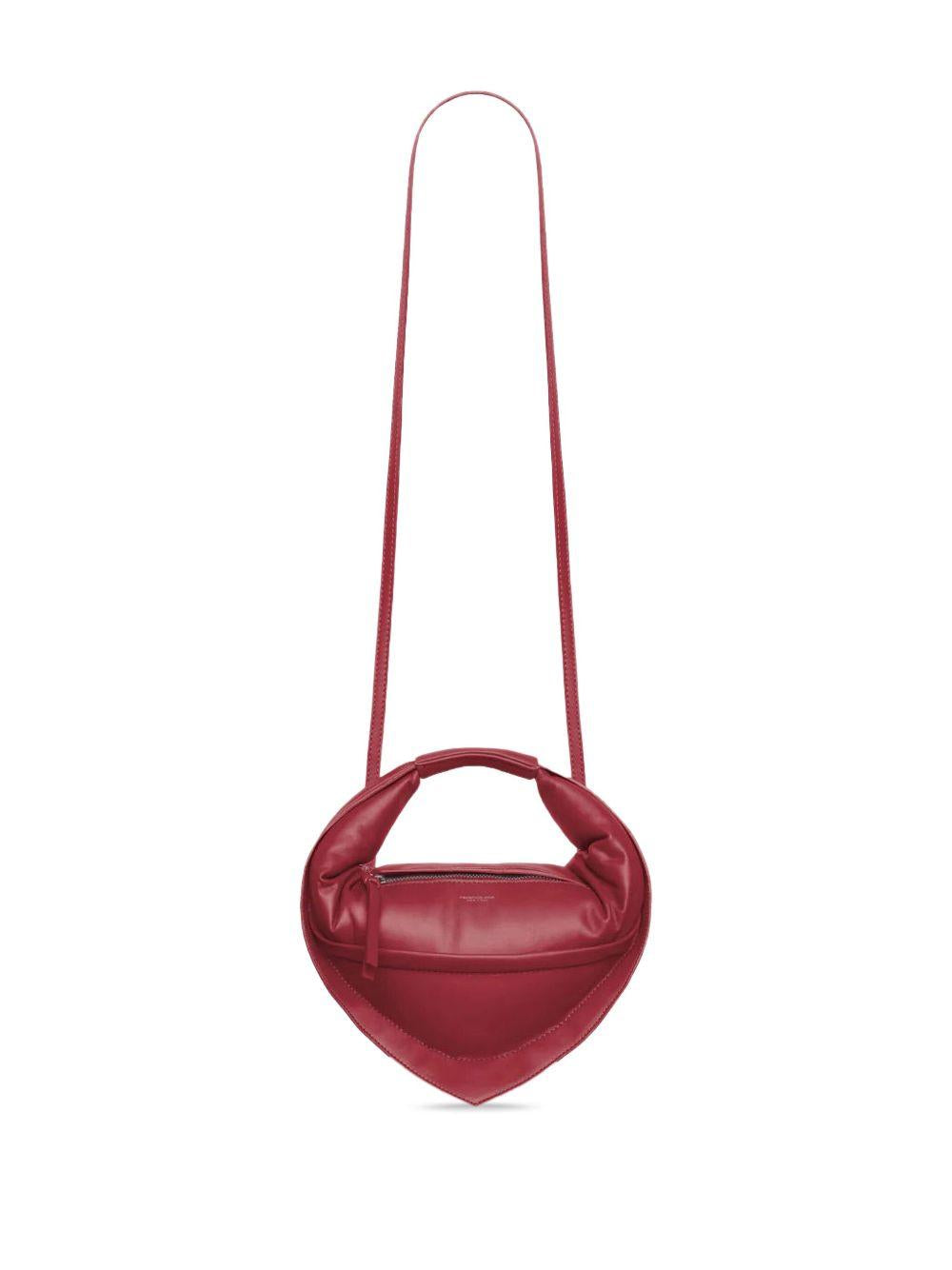 FEDERICO CINA Midi Tortellino bag in pelle rossa 