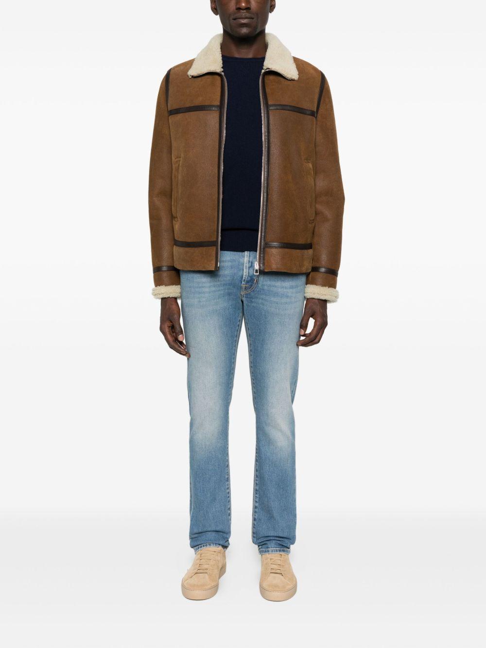 DANIELE FIESOLI Maglia blu navy girocollo 