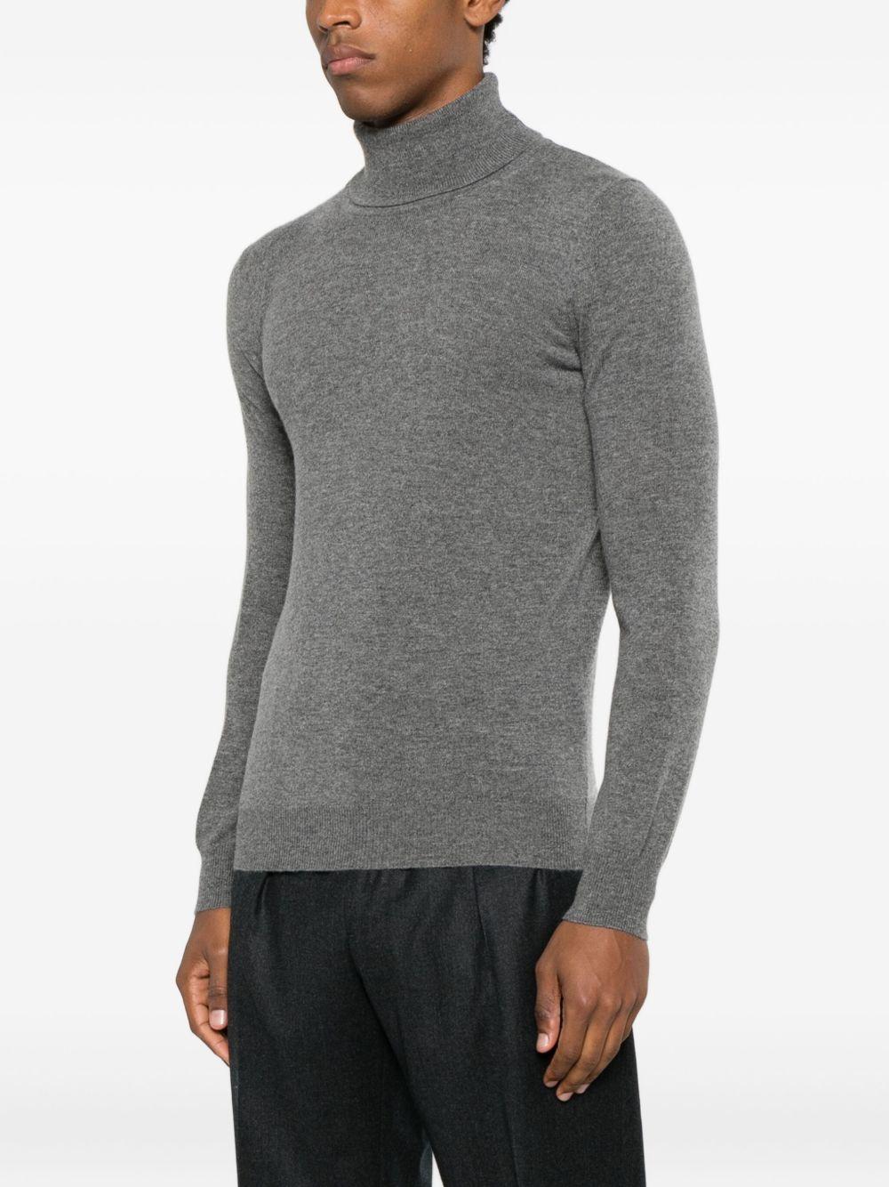 KANGRA Maglia a collo alto in lana misto cashmere 