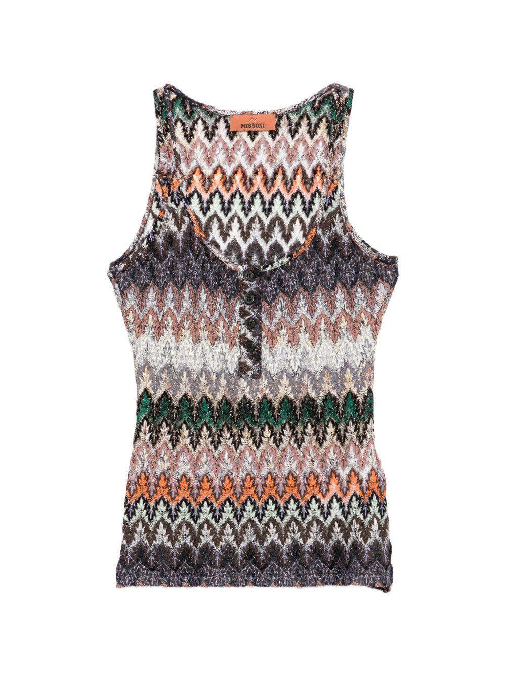 MISSONI Top multicolore senza maniche 