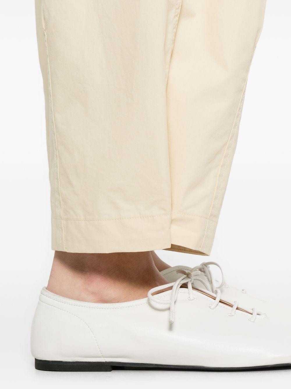 YERSE Pantaloni Carli in cotone beige 