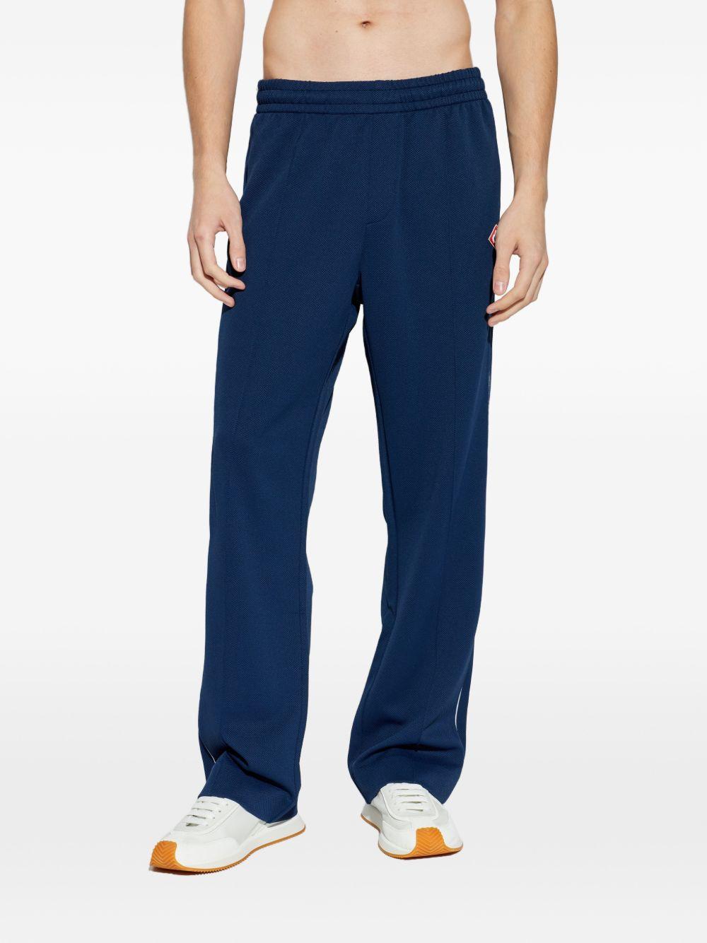 CASABLANCA Pantaloni tuta in cotone blu 