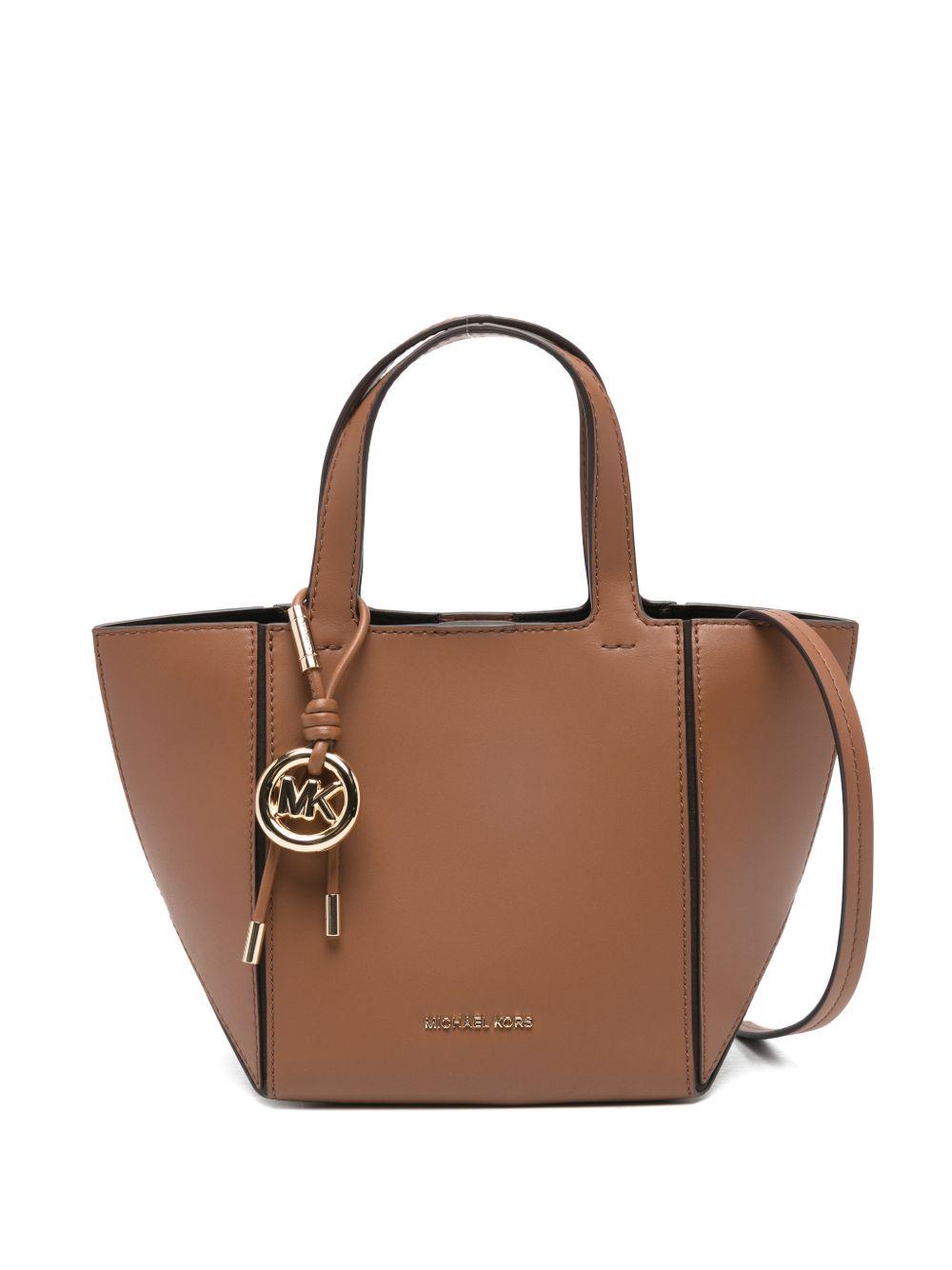 MICHAEL KORS Borsa tote in pelle marrone 