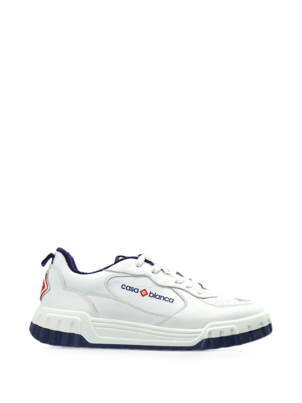 CASABLANCA Sneakers Court in pelle bianca 