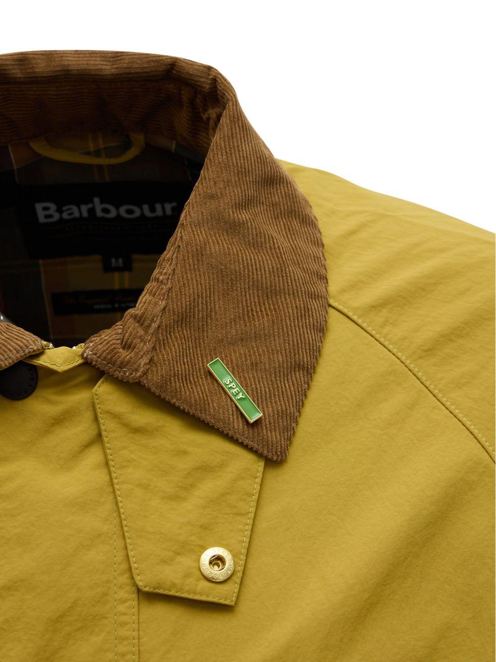 BARBOUR Giacca casual Spey verde ambra 
