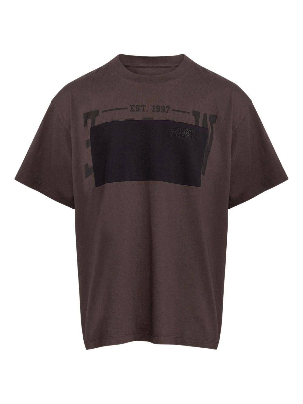 MM6 MAISON MARGIELA T-shirt girocollo con stampa 