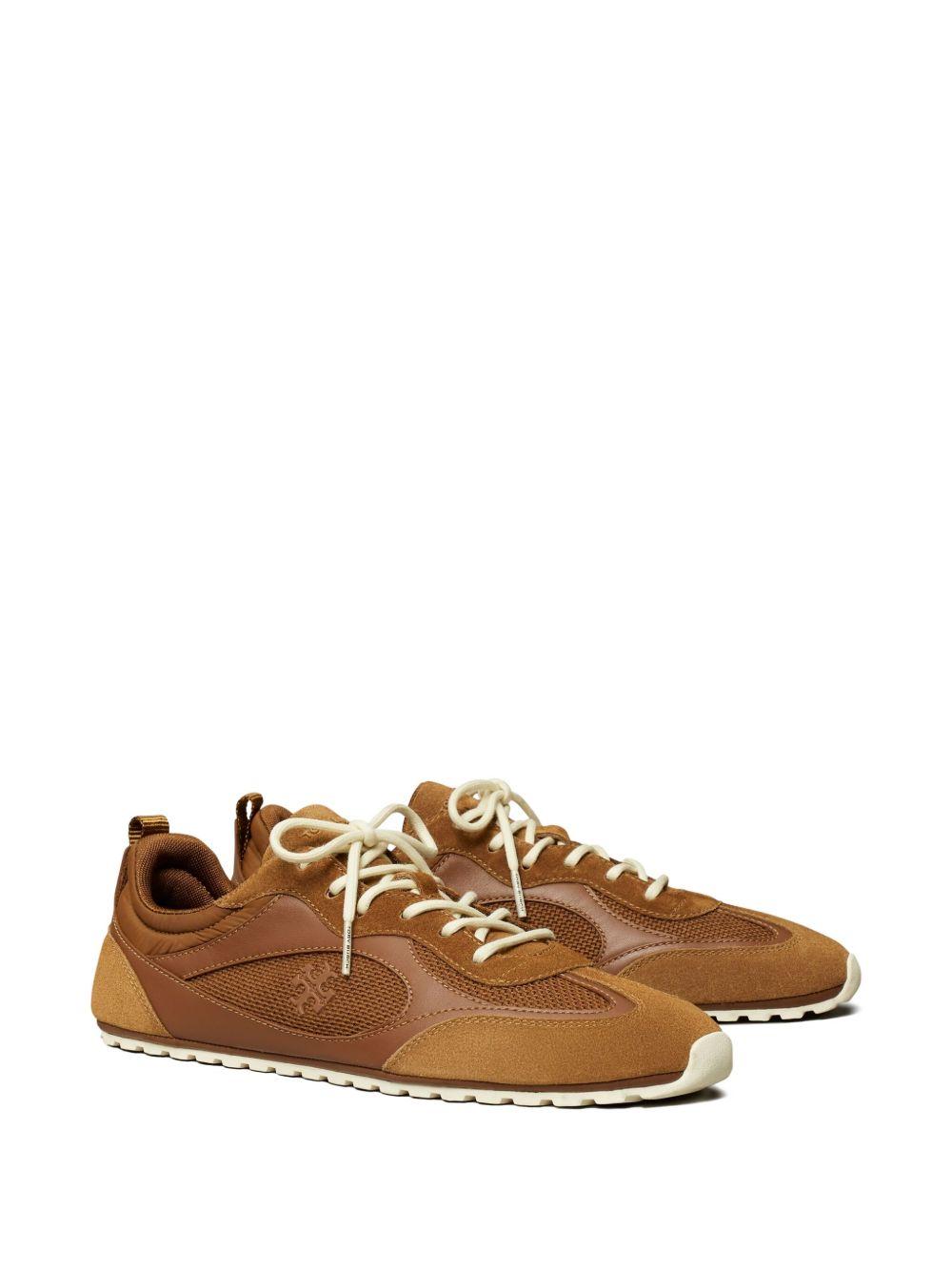 TORY BURCH Sneakers in pelle scamosciata marrone 