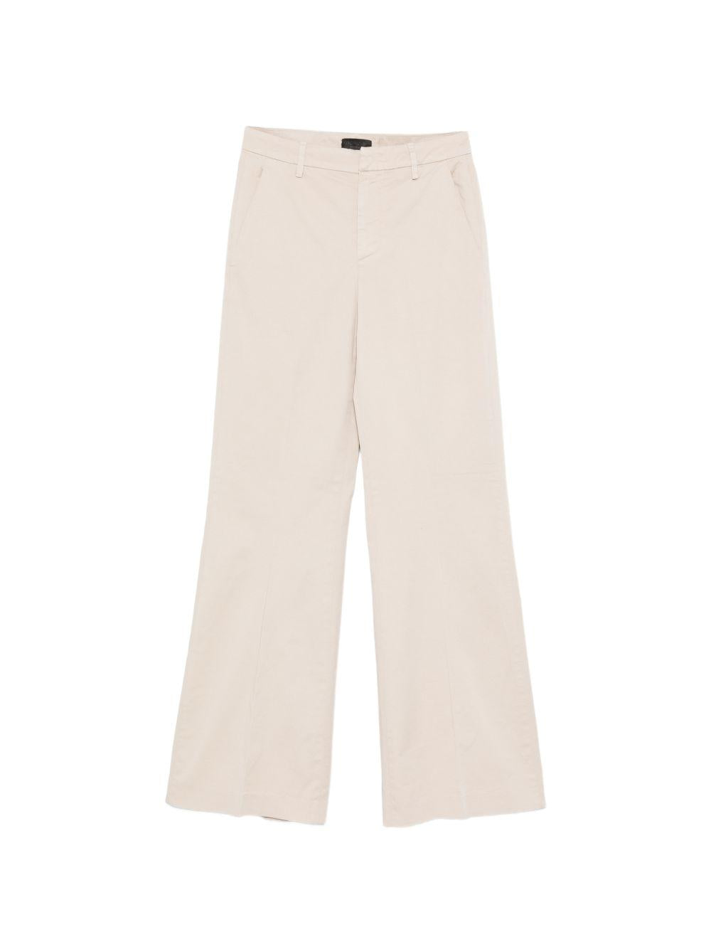 DONDUP Pantaloni Janice wide leg beige 