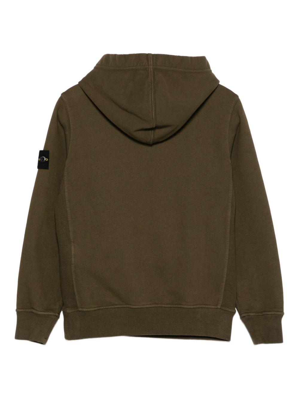 STONE ISLAND Felpa con cappuccio e logo 