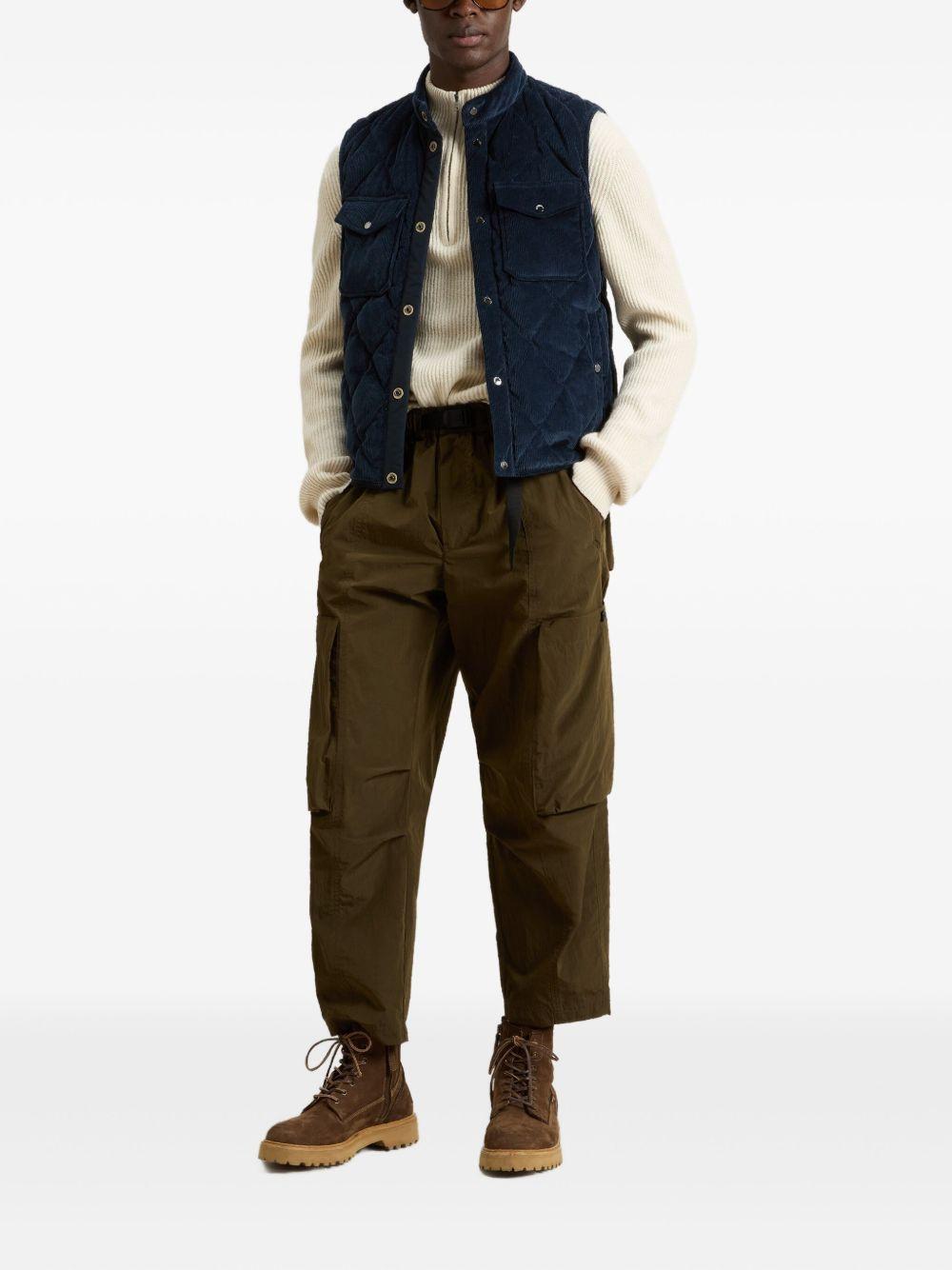 WOOLRICH Gilet trapuntato blu 