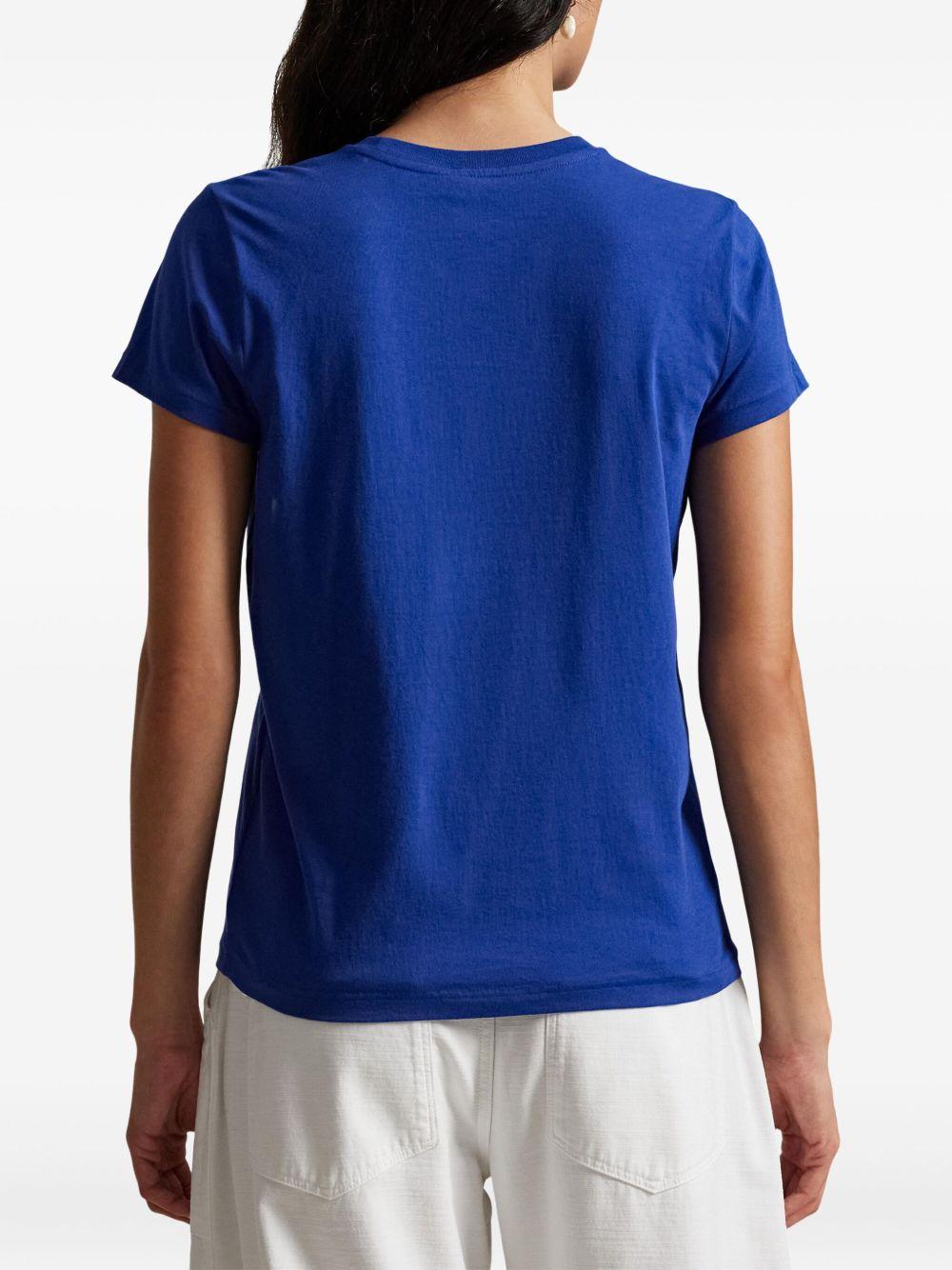 POLO RALPH LAUREN T-shirt in cotone blu 