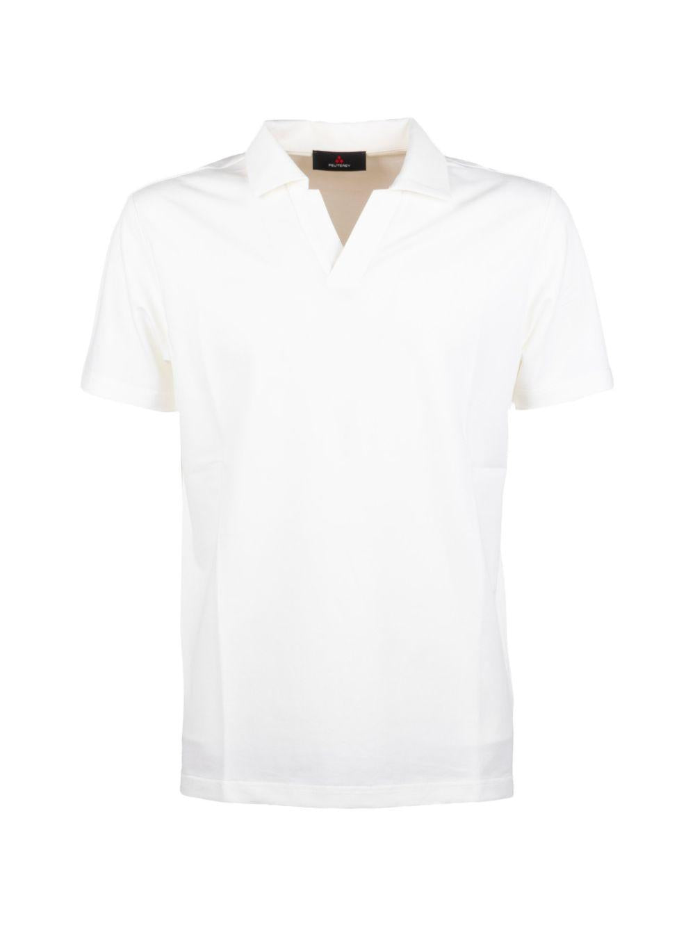 PEUTEREY Polo bianca a maniche corte 