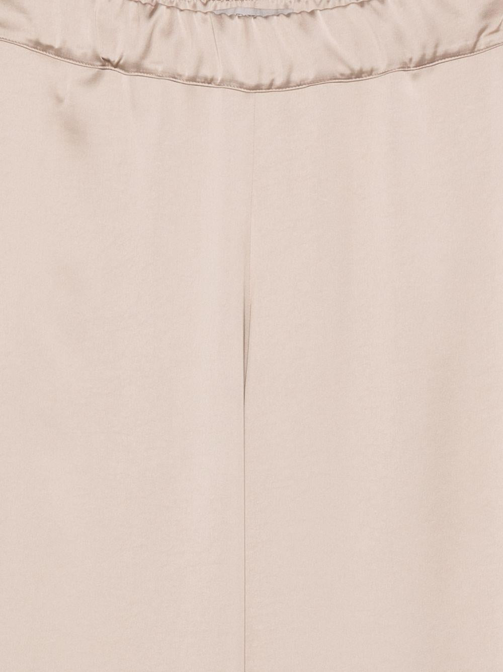 D EXTERIOR Pantaloni in simil raso beige 