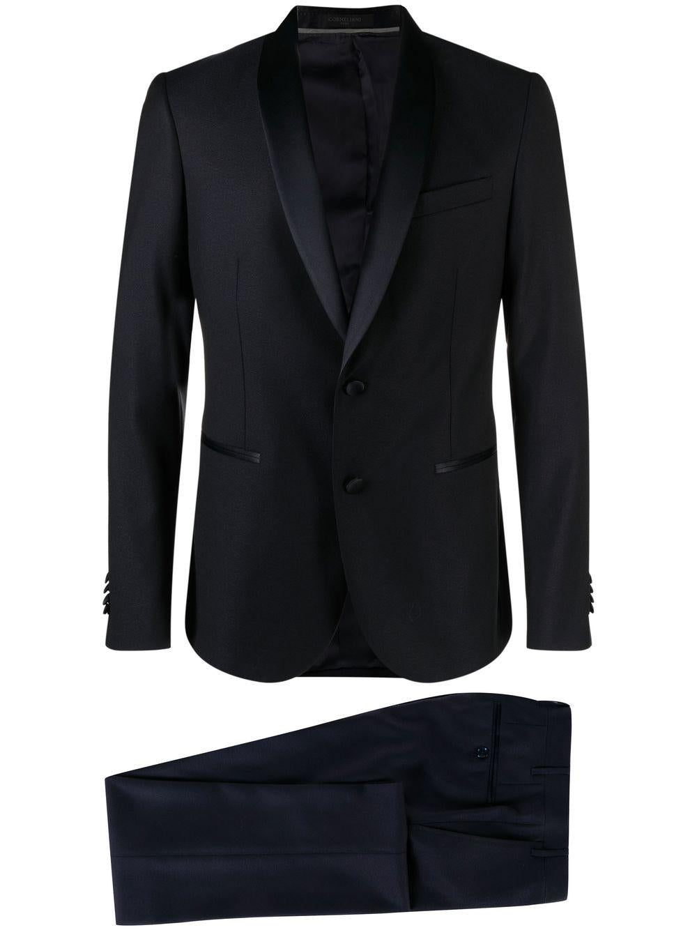CORNELIANI Completo monopetto in lana vergine <BR/> 
