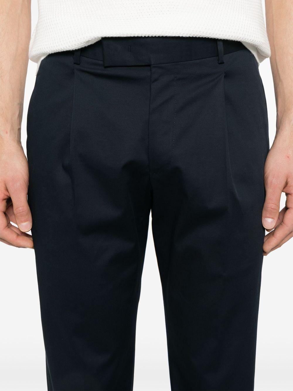 PT TORINO Pantaloni in cotone elasticizzato blu 