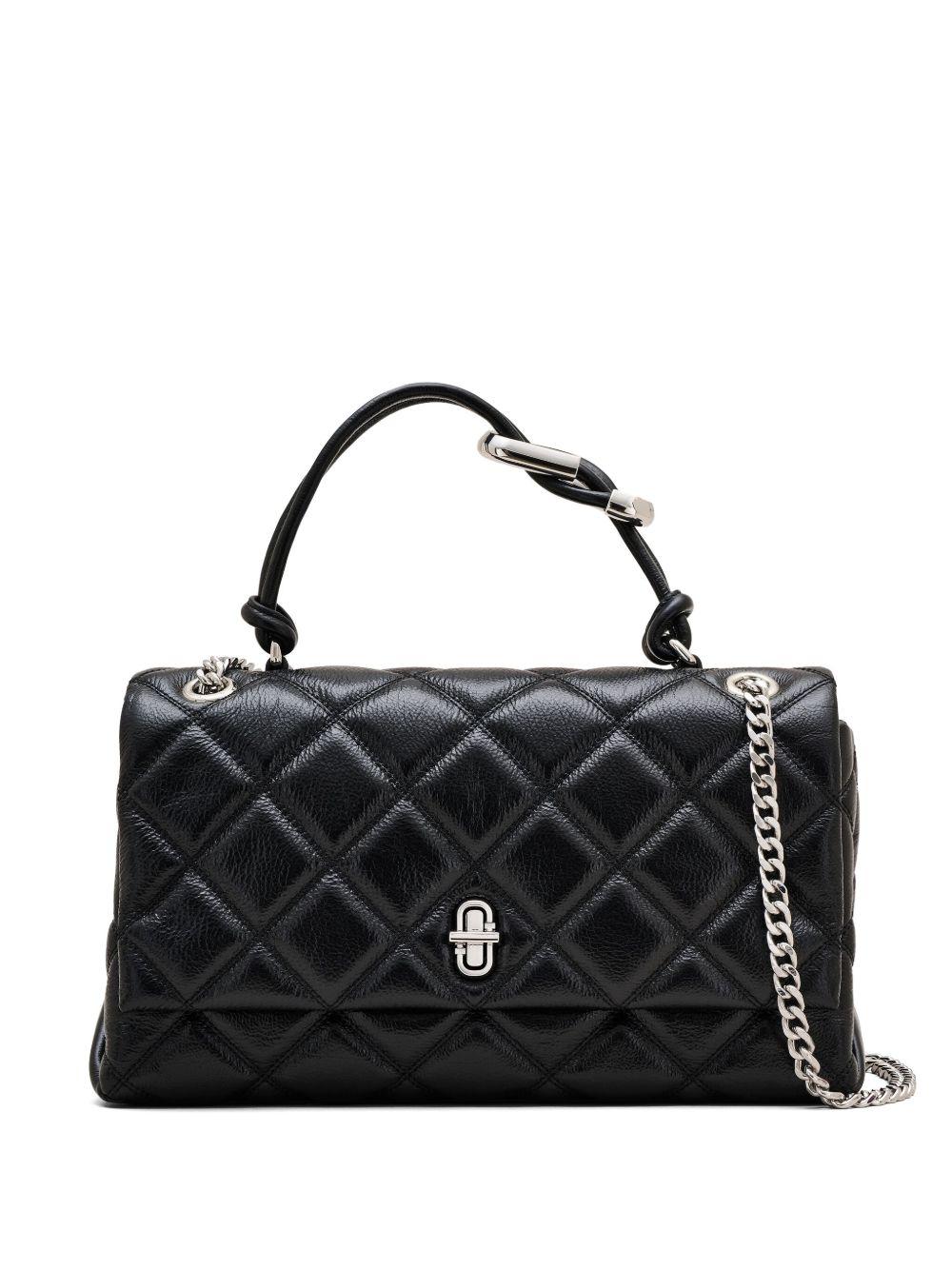 MARC JACOBS Borsa 'The Quilted Dual Convertible Shoulder Bag' nera 