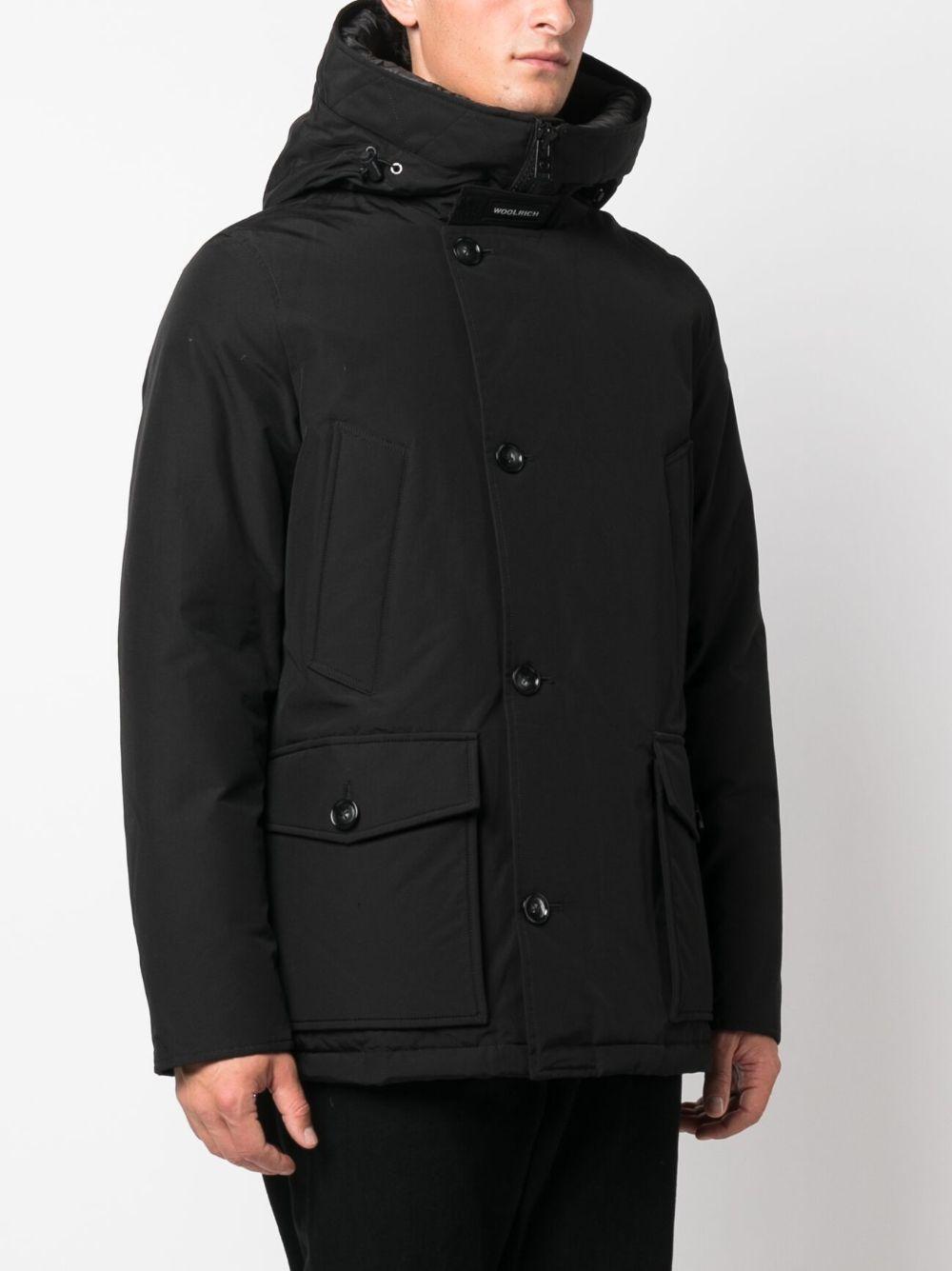 WOOLRICH Parka nero con cappuccio 