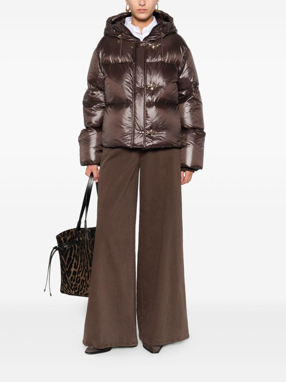 FAY Piumino 3 Ganci di Fay marrone 