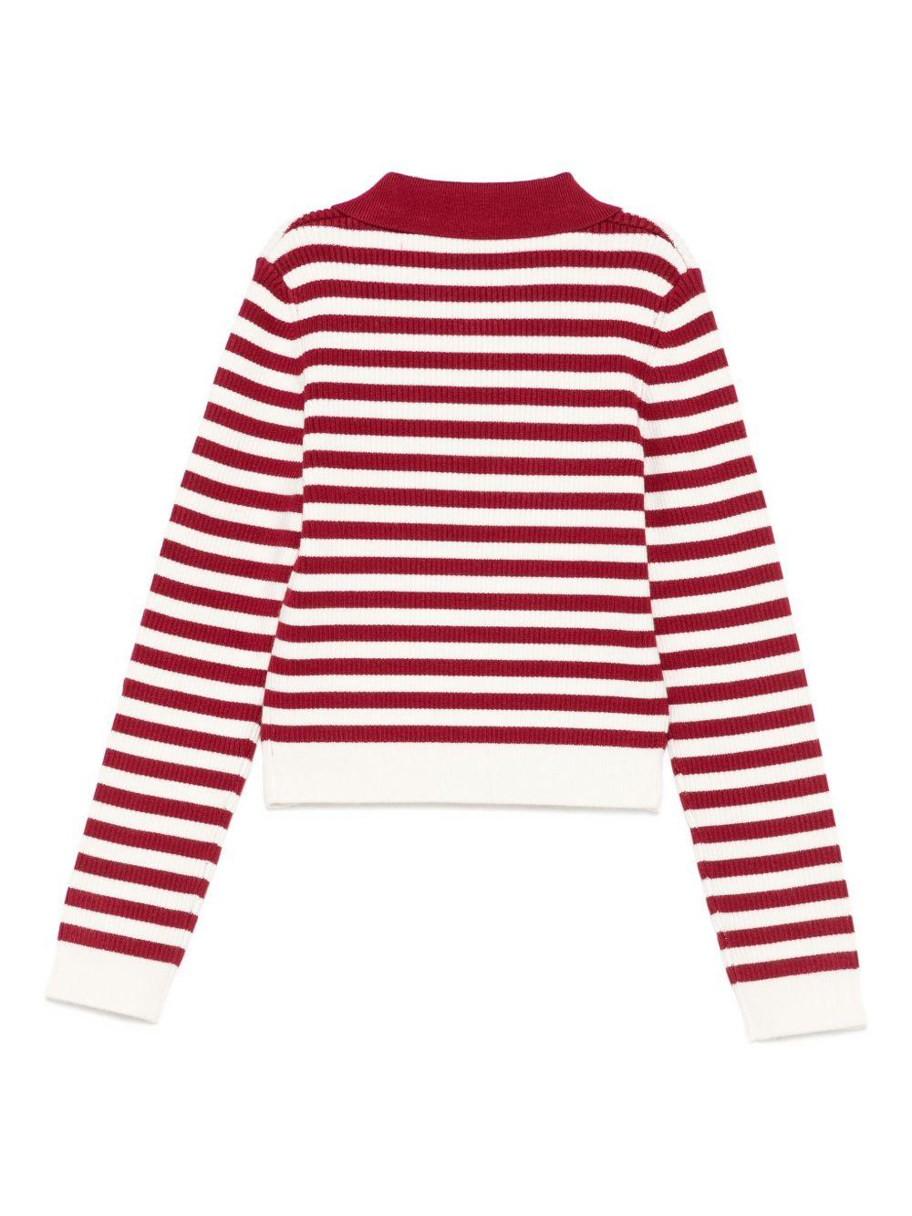 LIUJO Maglia a righe bianche e rosse 