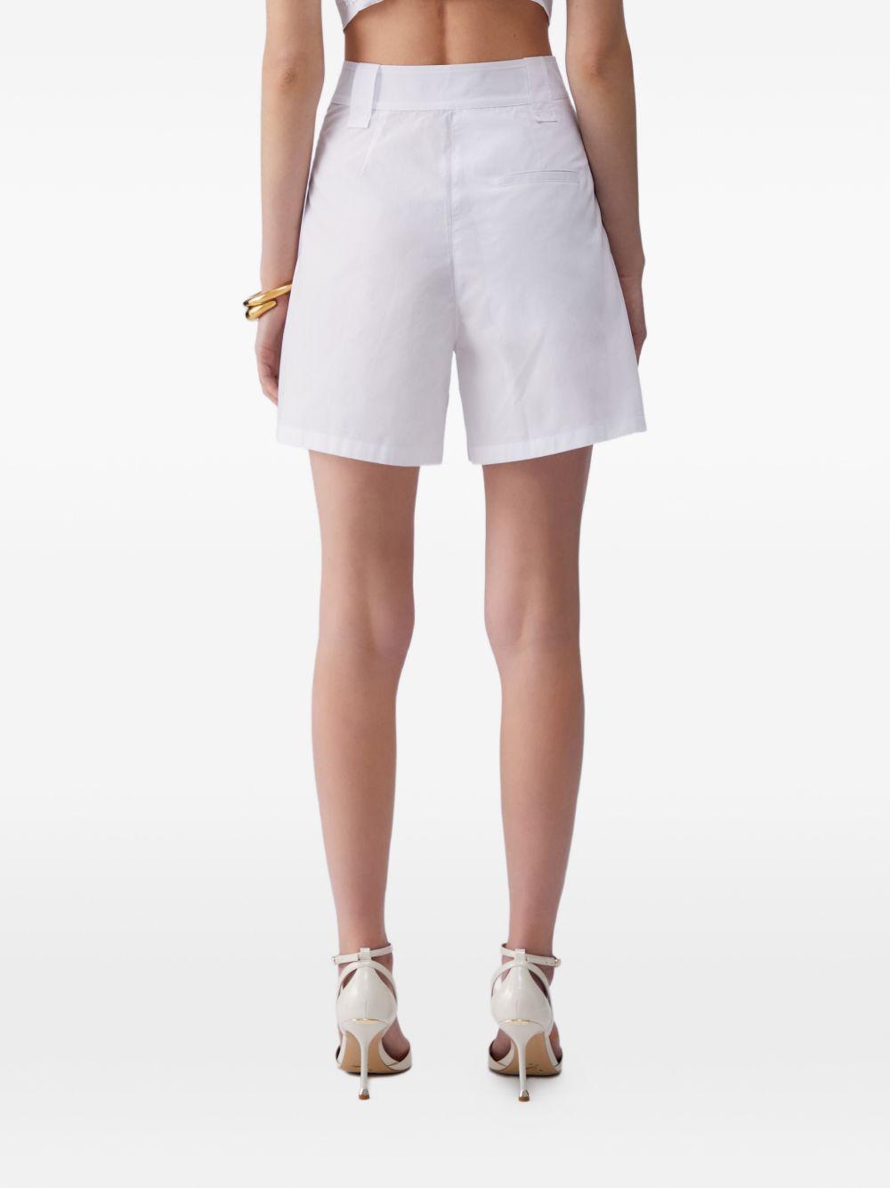 LIUJO Shorts con ricami laterali bianchi 