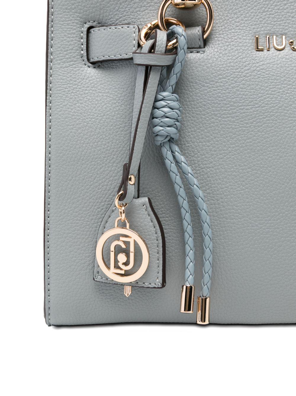 LIUJO Borsa tote con dettagli dorati 