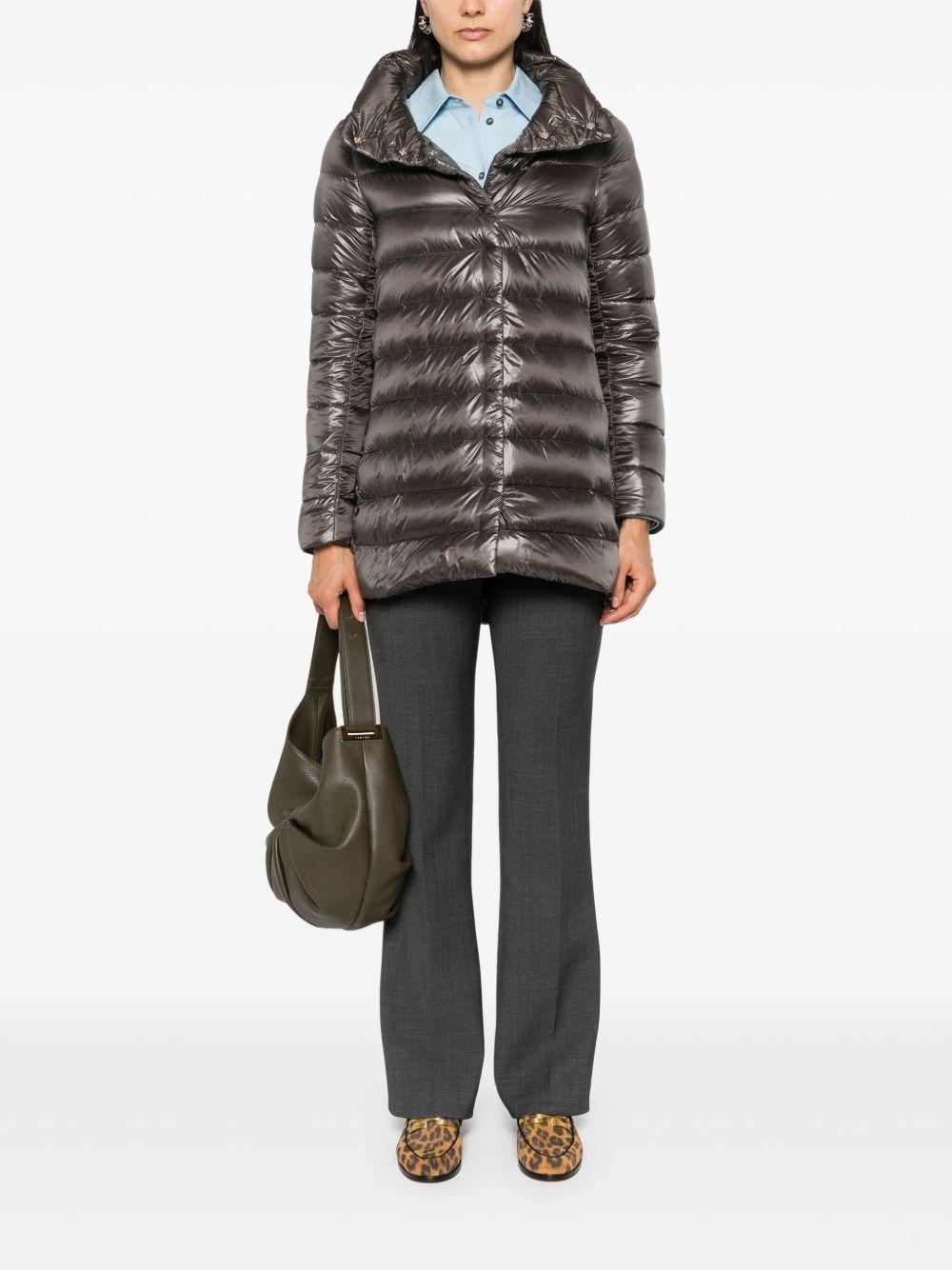 HERNO Piumino A-shape 'Amelia' grigio scuro 