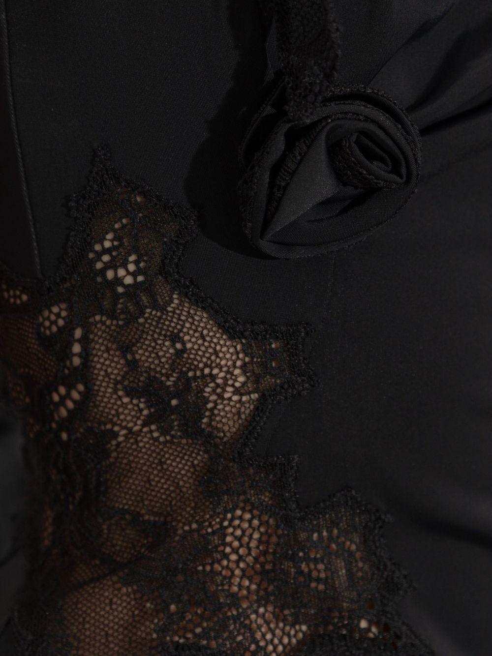 COPERNI Top con nodi e inserti in pizzo 