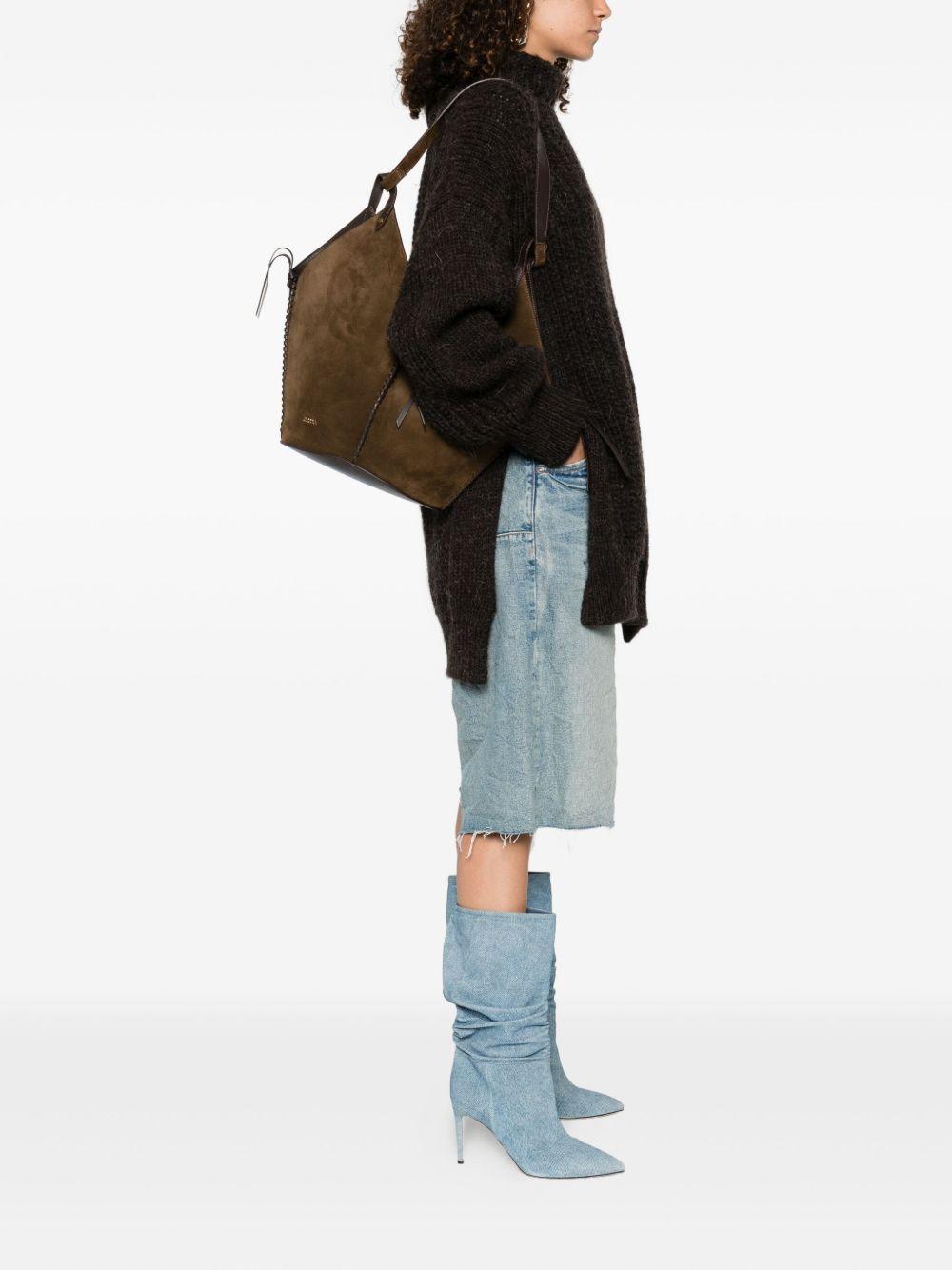 ISABEL MARANT Borsa a spalla 'Tampa' in suede 