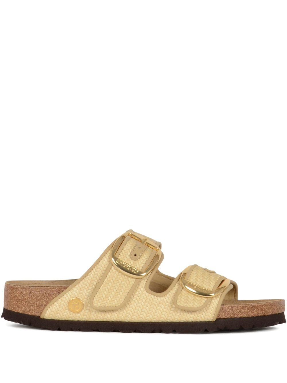 BIRKENSTOCK Ciabatta Arizona Big Buckle in rafia beige chiaro 