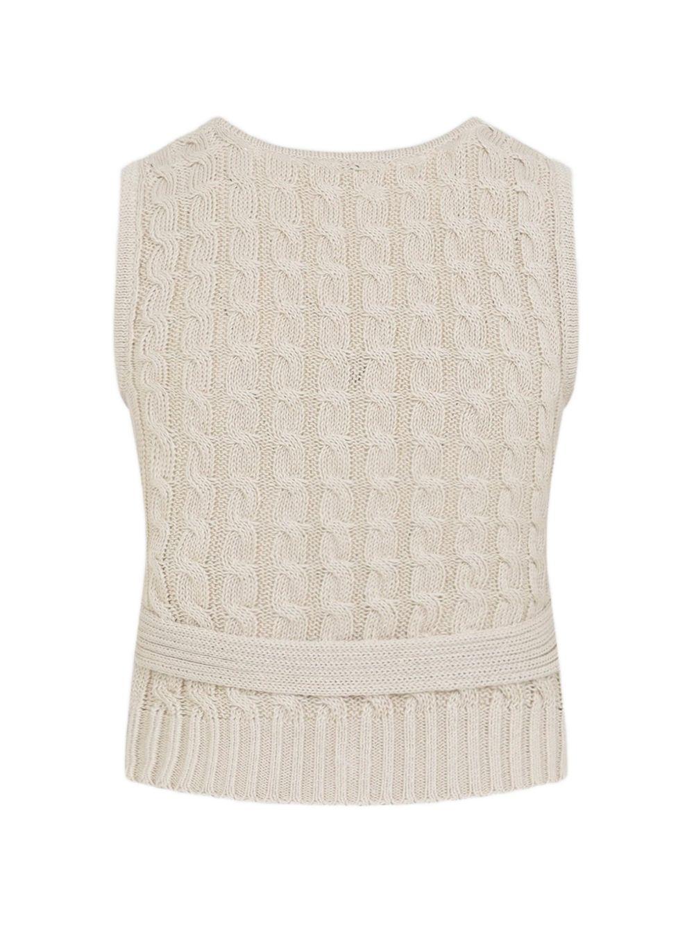 MAX MARA Gilet Mxmcalibri in lino combinato 