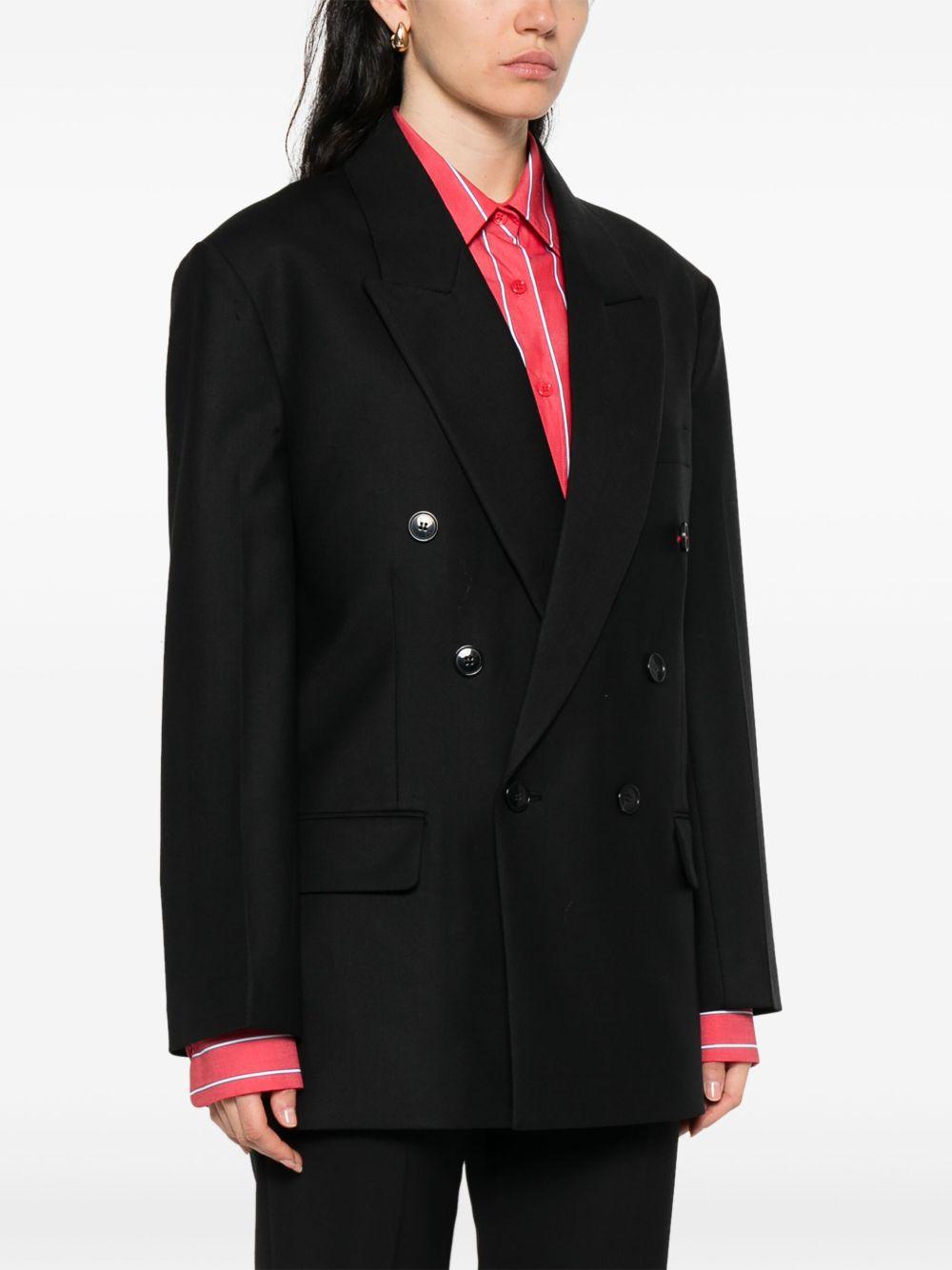 VICTORIA BECKHAM Blazer doppiopetto nero 