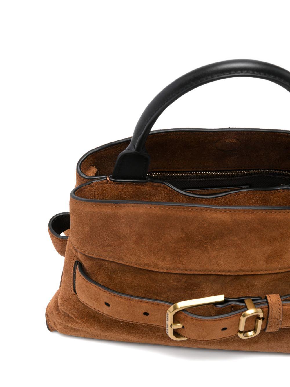 MARC JACOBS Borsa a mano tote in suede con fibbia 