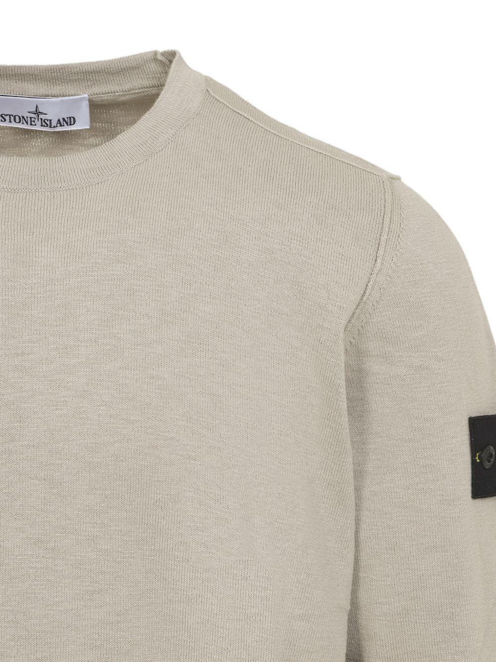 STONE ISLAND Maglia girocollo beige 