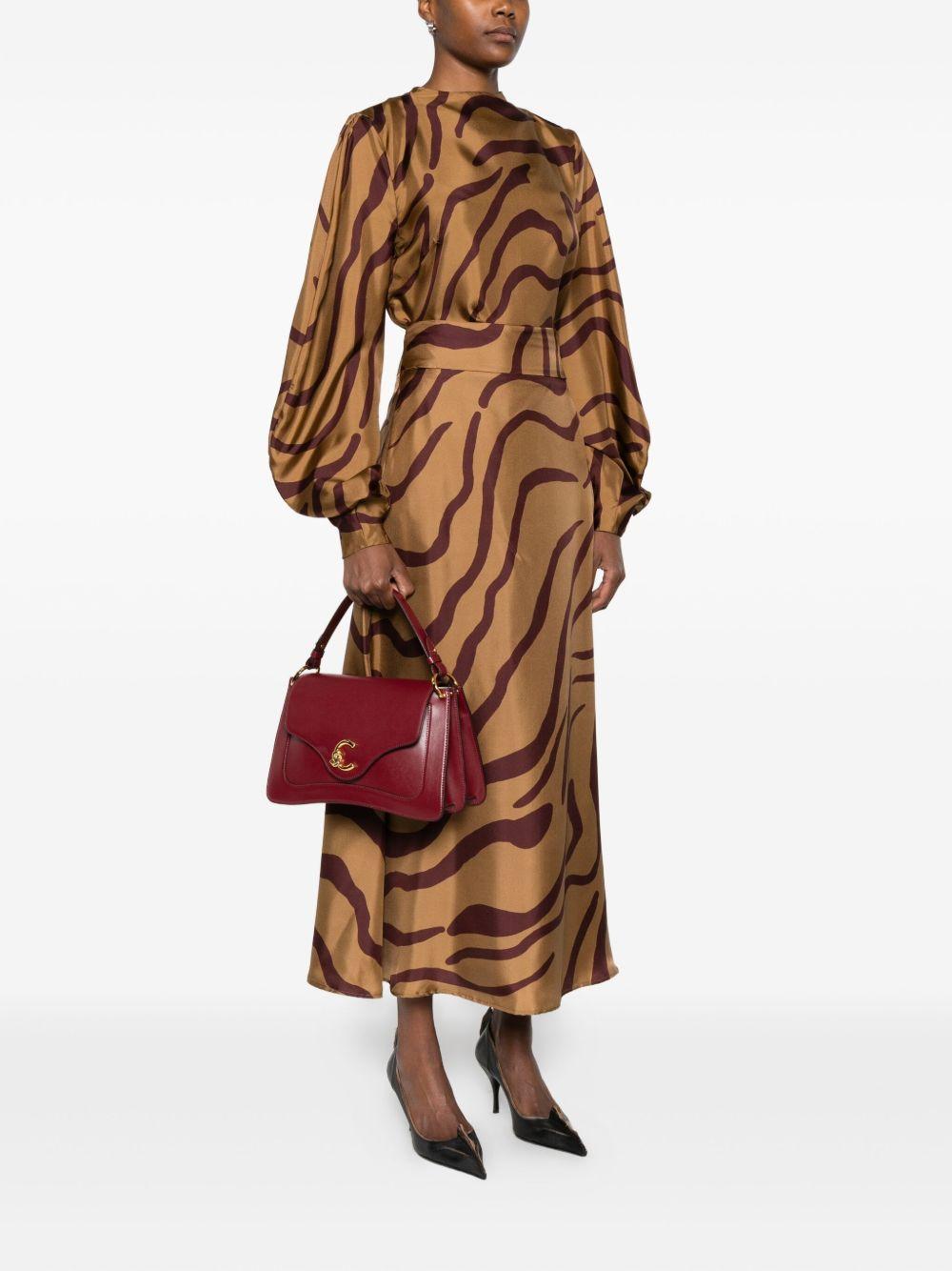 COCCINELLE Borsa rossa con manico superiore rimovibile 