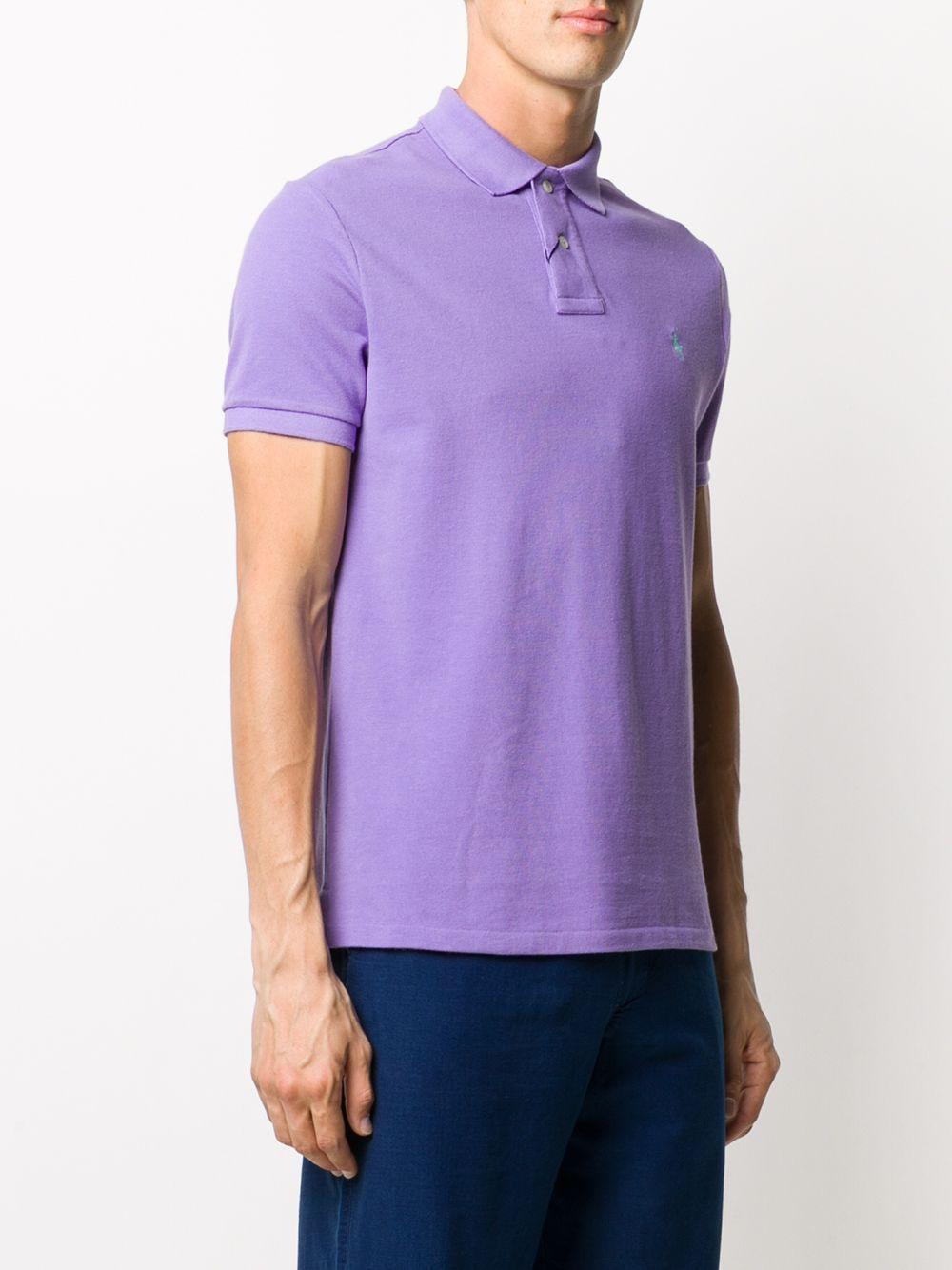 POLO RALPH LAUREN Polo viola con logo 