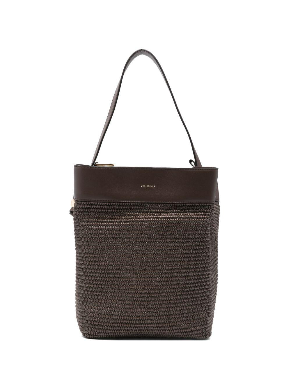 LORISTELLA Borsa a spalla Emma cioccolato 