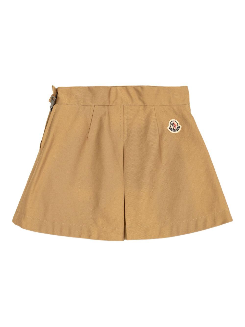 MONCLER Gonna corta a pieghe 