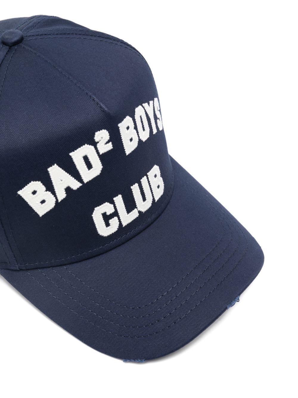 DSQUARED2 Cappello da baseball in cotone blu 