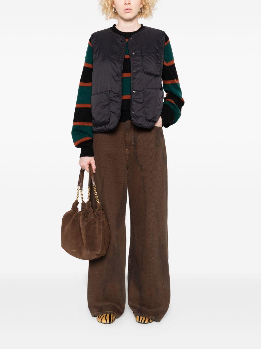 YERSE Gilet imbottito con bottoni 