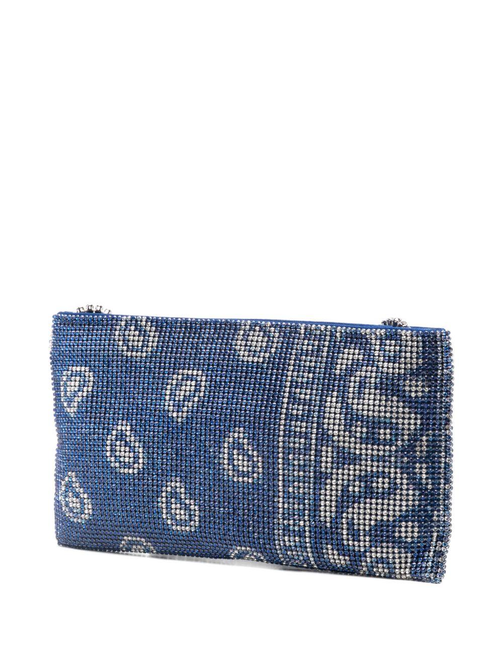 BENEDETTA BRUZZICHES Pochette a tracolla 'Your best friend' blu 