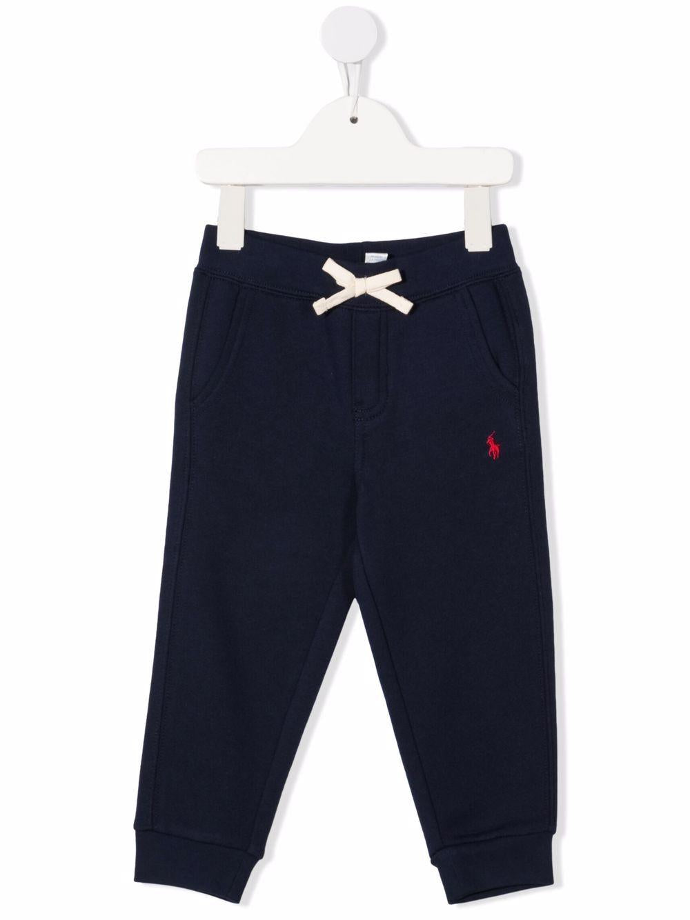 POLO RALPH LAUREN Pantaloni sportivi blu con logo 