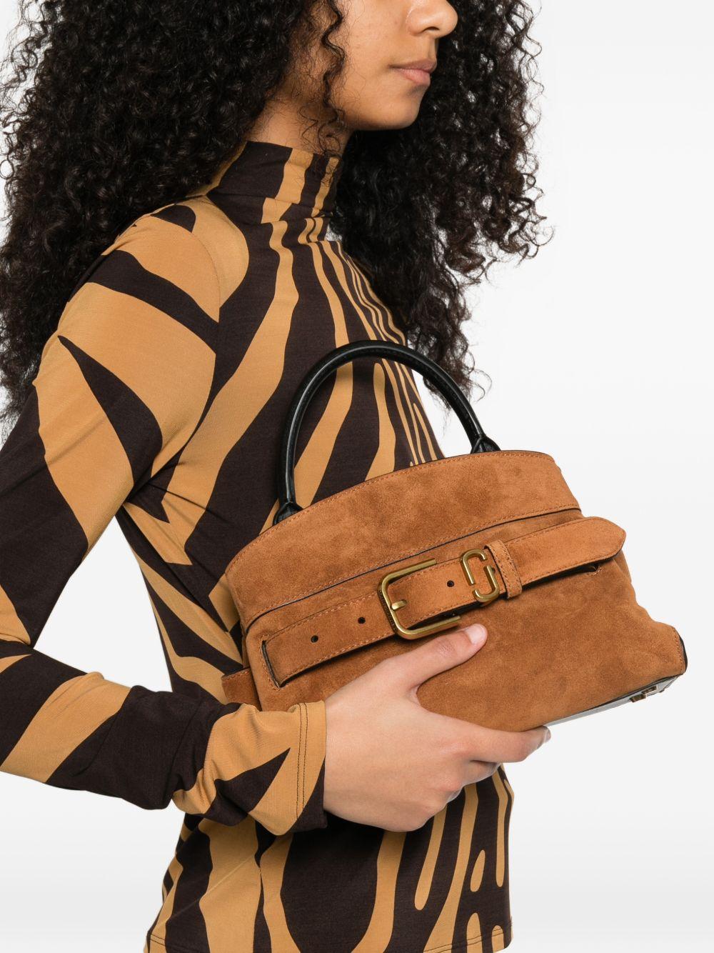 MARC JACOBS Borsa a mano tote in suede con fibbia 