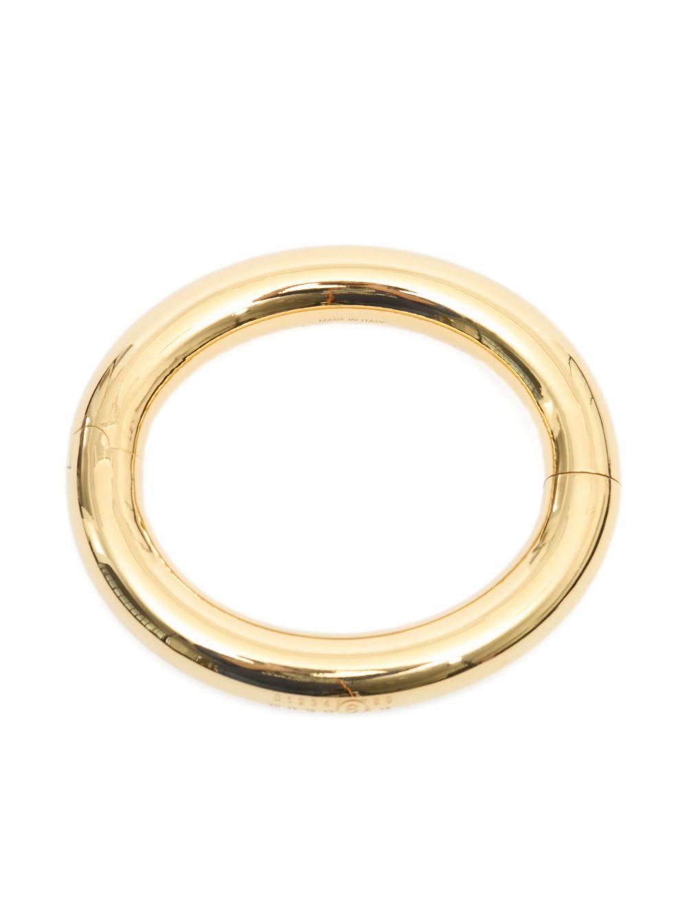 MM6 MAISON MARGIELA Braccialein metallo gold-tone con logo 