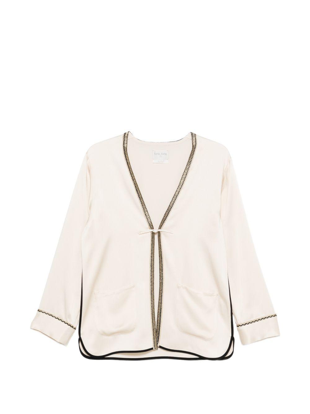 FORTE FORTE Giacca a maniche lunghe beige 