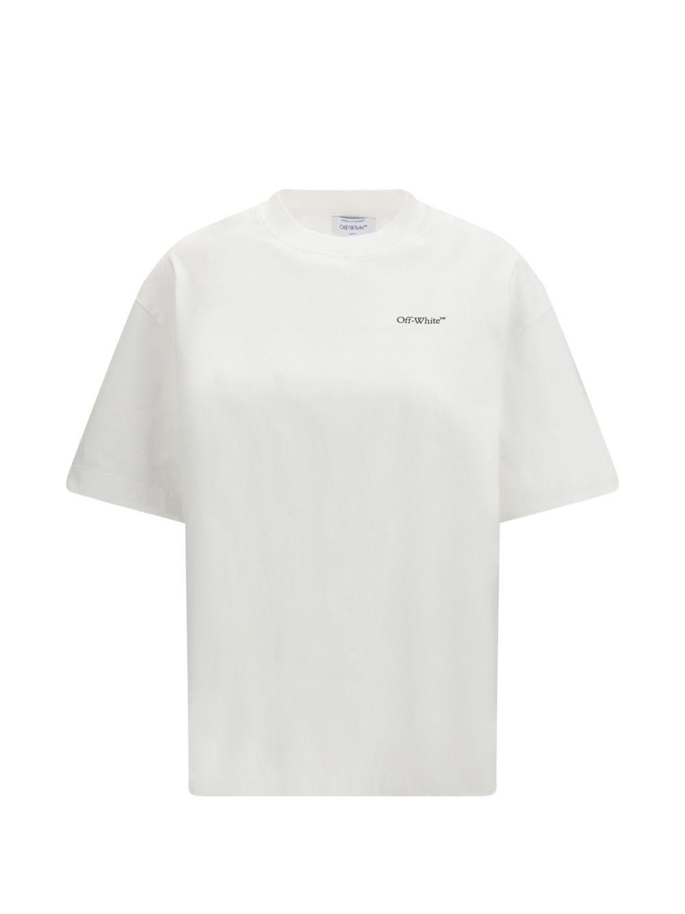 OFF WHITE T-shirt bianca con logo 