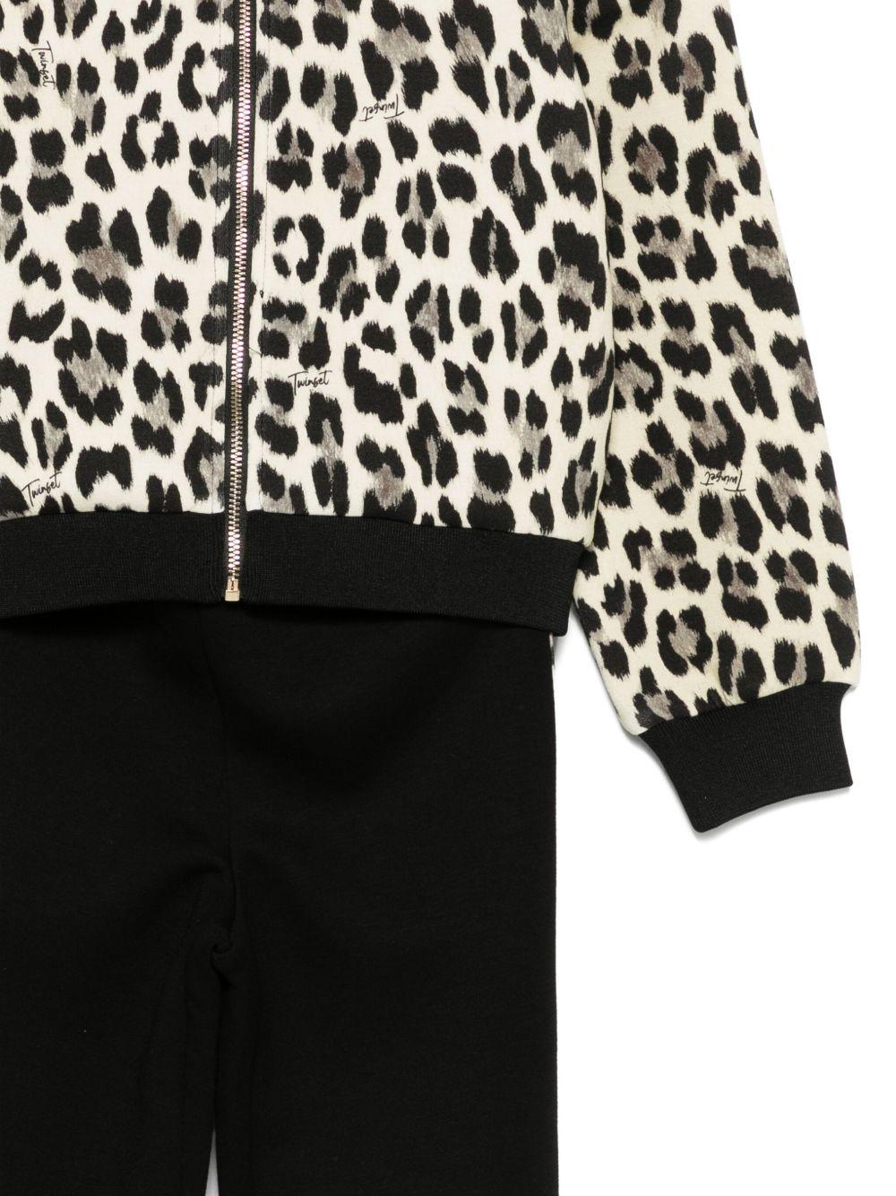TWINSET Tuta sportiva leopardata 