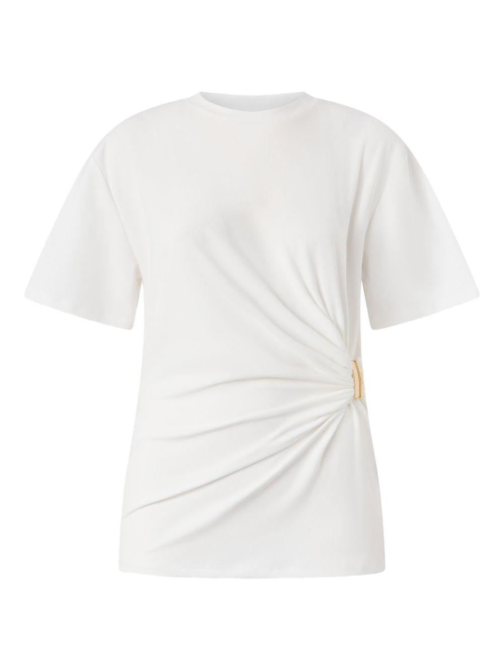 PINKO T-shirt Mary in cotone bianco 