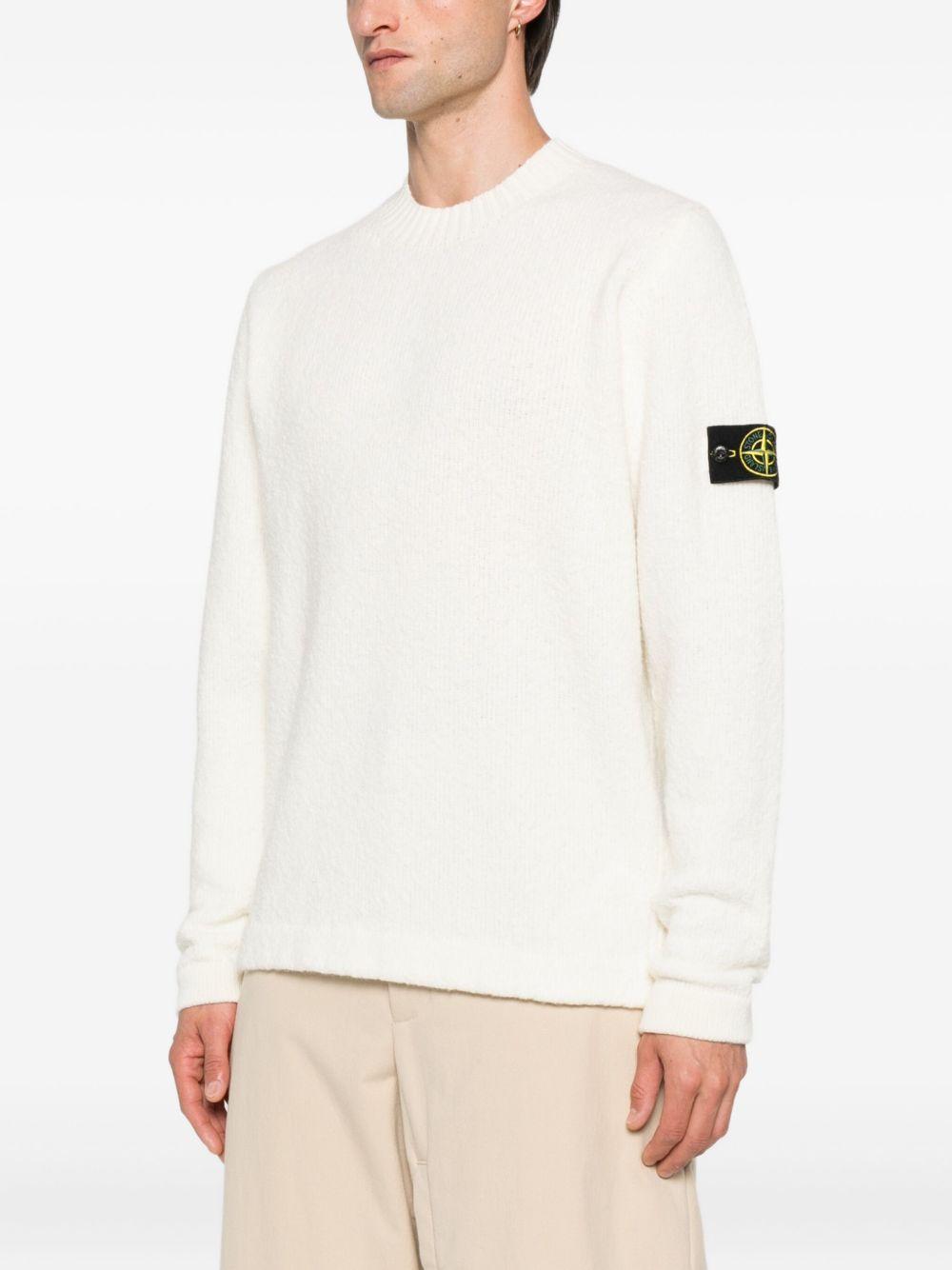 STONE ISLAND Maglia girocollo con patch logo<BR/> 